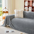 Thick Plush Non-Slip Sofa Throw Cover, Warm Soft Faux Fur Couch Protector for Winter