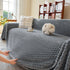 Thick Plush Non-Slip Sofa Throw Cover, Warm Soft Faux Fur Couch Protector for Winter