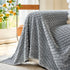 Thick Plush Non-Slip Sofa Throw Cover, Warm Soft Faux Fur Couch Protector for Winter
