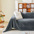 Thick Plush Non-Slip Sofa Throw Cover, Warm Soft Faux Fur Couch Protector for Winter