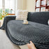 Thick Plush Non-Slip Sofa Throw Cover, Warm Soft Faux Fur Couch Protector for Winter