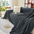 Thick Plush Non-Slip Sofa Throw Cover, Warm Soft Faux Fur Couch Protector for Winter