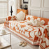 Chenille Floral Soft Thick Reversible Blanket Covers for Couch, Couch Protector Blanket Cover Sofa