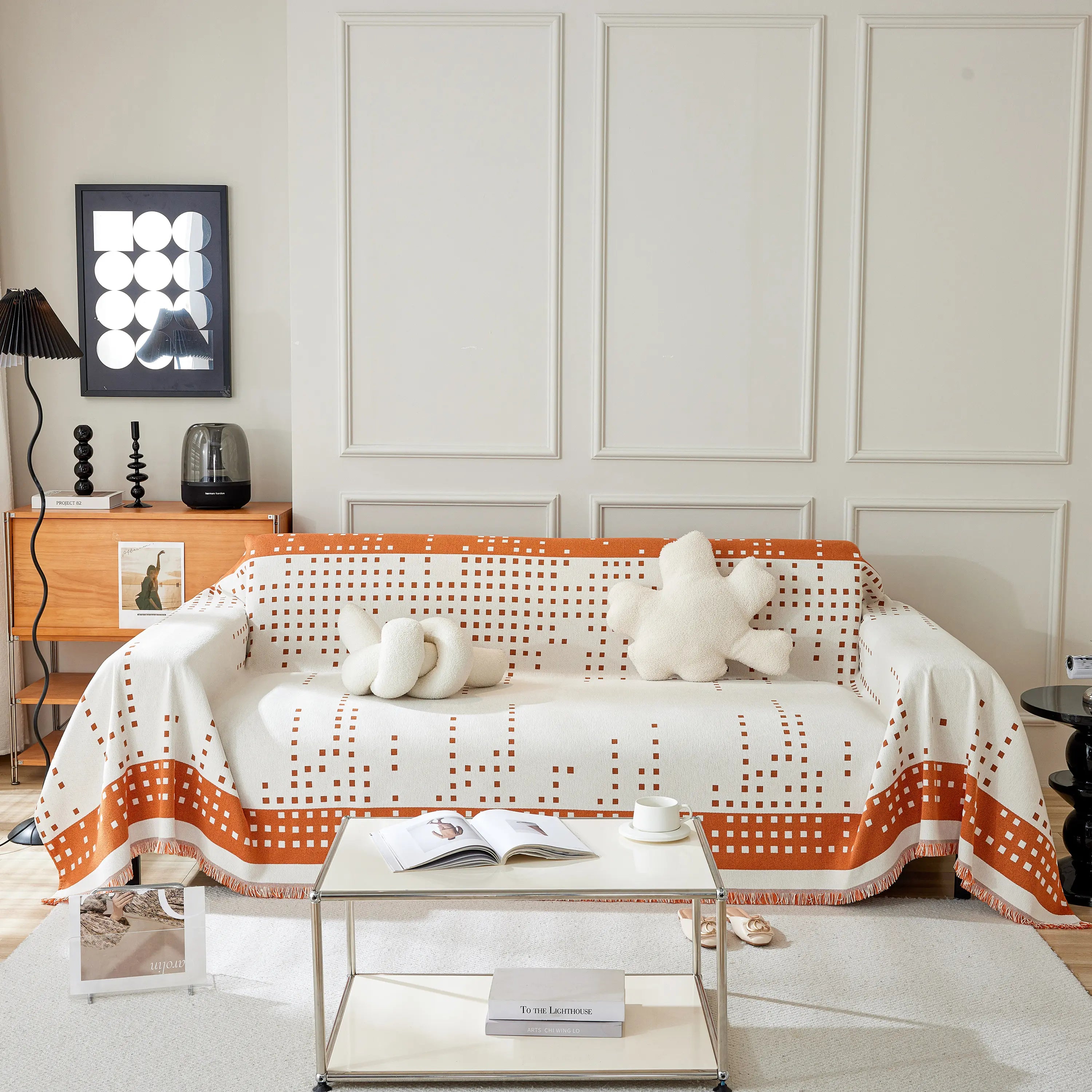 Reversible Chenille Sofa Covers for Pets, Large Throw Blanket for Couch, Blanket on The Sofa