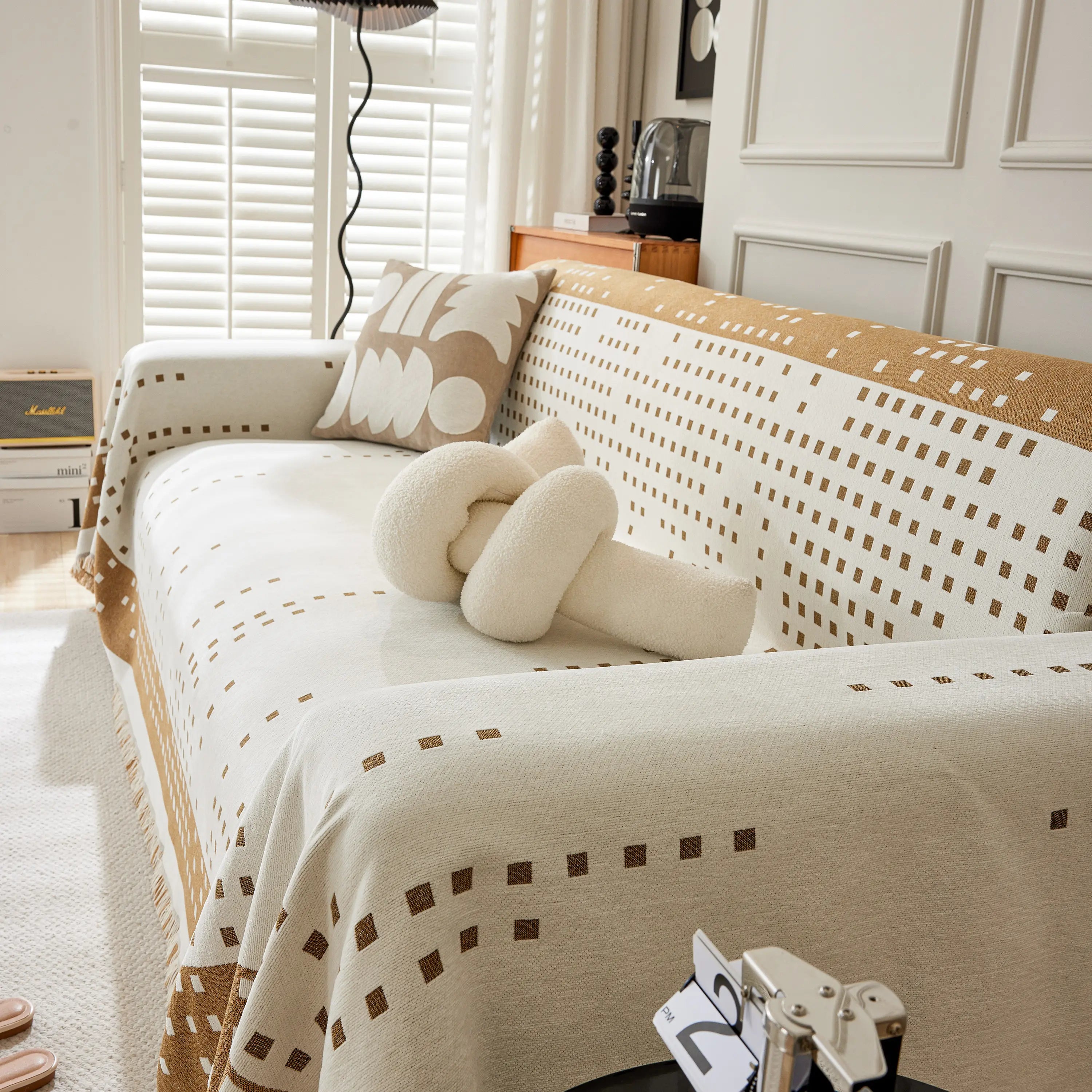 Reversible Chenille Sofa Covers for Pets, Large Throw Blanket for Couch, Blanket on The Sofa