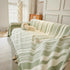 Striped Chenille Sofa Slipcover Throw, Soft Thick Washable Couch Cover Blanket