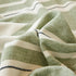 Striped Chenille Sofa Slipcover Throw, Soft Thick Washable Couch Cover Blanket