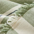 Striped Chenille Sofa Slipcover Throw, Soft Thick Washable Couch Cover Blanket