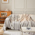 Striped Chenille Sofa Slipcover Throw, Soft Thick Washable Couch Cover Blanket