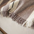 Striped Chenille Sofa Slipcover Throw, Soft Thick Washable Couch Cover Blanket