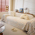 Decorative Plush Textured Woven Sofa Cover Throw, Cozy Soft Couch Protector Blanket