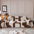 Modern Abstract Chenille Sofa Cover, Large Soft Throw Blanket with Tassels for Couch