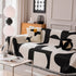 Modern Abstract Chenille Sofa Cover, Large Soft Throw Blanket with Tassels for Couch