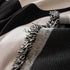 Modern Abstract Chenille Sofa Cover, Large Soft Throw Blanket with Tassels for Couch