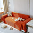 Chenille Thickened Solid Couch Blanket Throws, Reversible Couch Covers for Sectional Couches