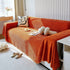 Chenille Thickened Solid Couch Blanket Throws, Reversible Couch Covers for Sectional Couches