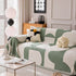 Modern Abstract Chenille Sofa Cover, Large Soft Throw Blanket with Tassels for Couch