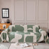 Modern Abstract Chenille Sofa Cover, Large Soft Throw Blanket with Tassels for Couch