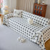 Geometric Jacquard Plush Warm Sofa Couch Cover Coral Fleece Throw Blanket for Couch