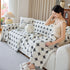Geometric Jacquard Plush Warm Sofa Couch Cover Coral Fleece Throw Blanket for Couch