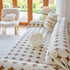 Geometric Jacquard Plush Warm Sofa Couch Cover Coral Fleece Throw Blanket for Couch