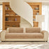 Plush Faux Rabbit Fur Sofa Cover, Warm Non-Slip Couch Protector for Leather Sofas