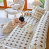 Geometric Jacquard Plush Warm Sofa Couch Cover Coral Fleece Throw Blanket for Couch