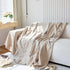 Textured Chenille Sofa Cover Throw, Soft Washable Couch Blanket Protector for Pets