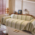 Modern Striped Couch Protector Blanket, Furniture Slipcover for L Shaped Sectionals
