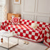 Chenille Plaid Couch Covers for Couches, Sectional Couch Covers, Stylish Sofa Throw Blanket
