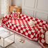 Chenille Plaid Couch Covers for Couches, Sectional Couch Covers, Stylish Sofa Throw Blanket