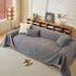 Textured Throw Blanket with 3D Dobby Weave, Minimalist Furniture Protector for Couch