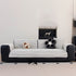 Plush Striped Couch Seat and Backrest Cover, Non-Slip Individual Sofa Protector