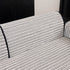 Plush Striped Couch Seat and Backrest Cover, Non-Slip Individual Sofa Protector