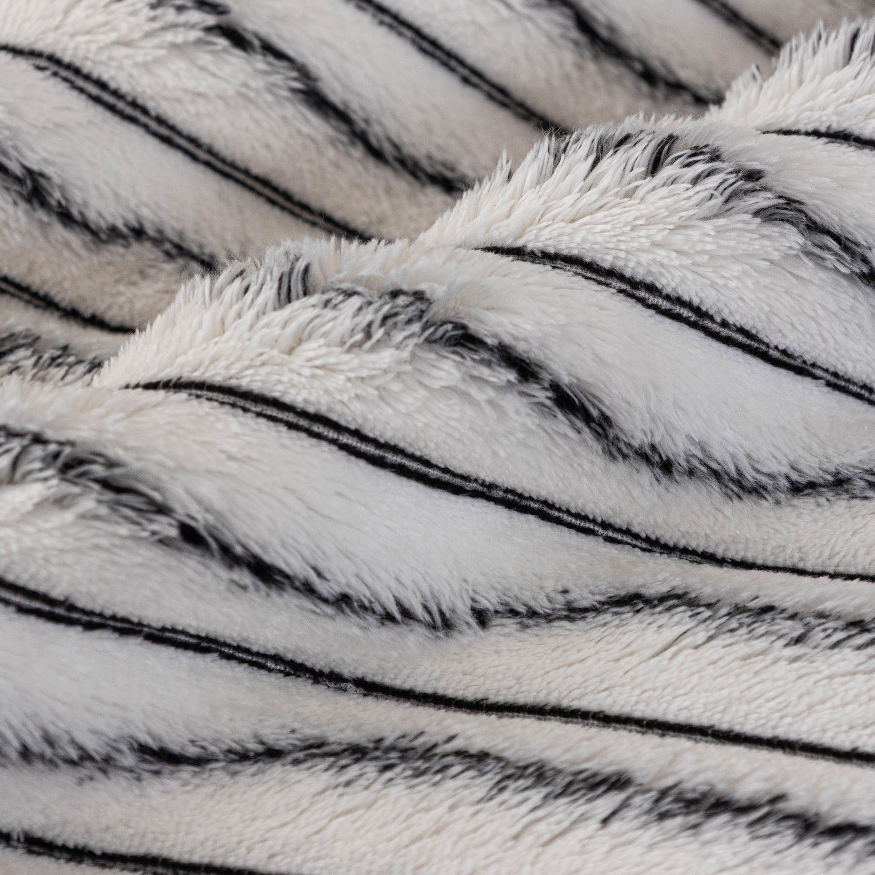 Plush Striped Couch Seat and Backrest Cover, Non-Slip Individual Sofa Protector