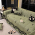 Chenille Sofa Throw Cover, Textured Chevron Decorative Couch Blanket for Living Room