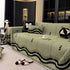 Chenille Sofa Throw Cover, Textured Chevron Decorative Couch Blanket for Living Room