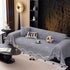 Luxurious Jacquard Couch Cover, Snag-Resistant Pet Friendly Couch Throw with Fringe