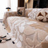 Vintage Boho Floral Sofa Throw Cover, 3D Soft Tufted Plush Couch Protector Futon Cover