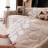 Vintage Boho Floral Sofa Throw Cover, 3D Soft Tufted Plush Couch Protector Futon Cover