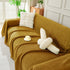 Solid Color Chenille Sofa Throw Blanket, Modern Decor Soft Couch Cover with Fringes