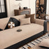 Chenille Textured Herringbone Sofa Cover, Non-Slip Couch Protector for Pets & Kids