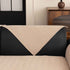 Chenille Textured Herringbone Sofa Cover, Non-Slip Couch Protector for Pets & Kids