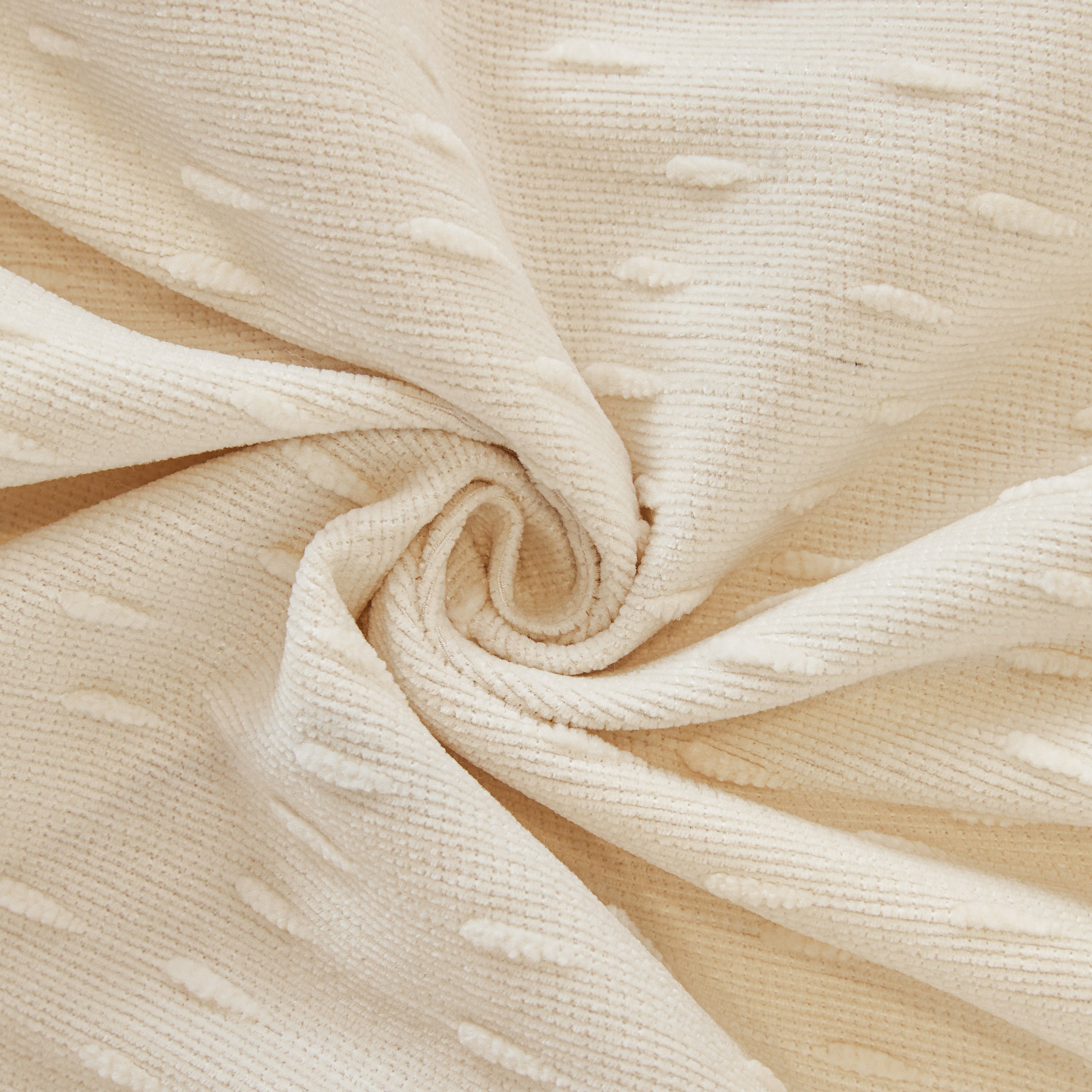 Textured Throw Blanket with 3D Dobby Weave, Minimalist Furniture Protector for Couch