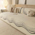 Textured Sofa Seat Cover with Wave Edge Non-Slip Washable Couch Protector - TaroTextile