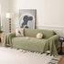 Textured Woven Modern Sofa Cover, Natural Blend Decorative Couch Throw Blanket