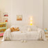 Cute Dog Pattern Plush Sofa Throw Cover, Soft Couch Protector Blanket with Fringe
