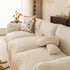 Luxury Sofa Throw Cover with Elegant Ruffled Skirt, Soft Decorative Couch Protector