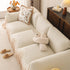 Luxury Sofa Throw Cover with Elegant Ruffled Skirt, Soft Decorative Couch Protector