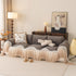 Luxury Sofa Throw Cover with Elegant Ruffled Skirt, Soft Decorative Couch Protector